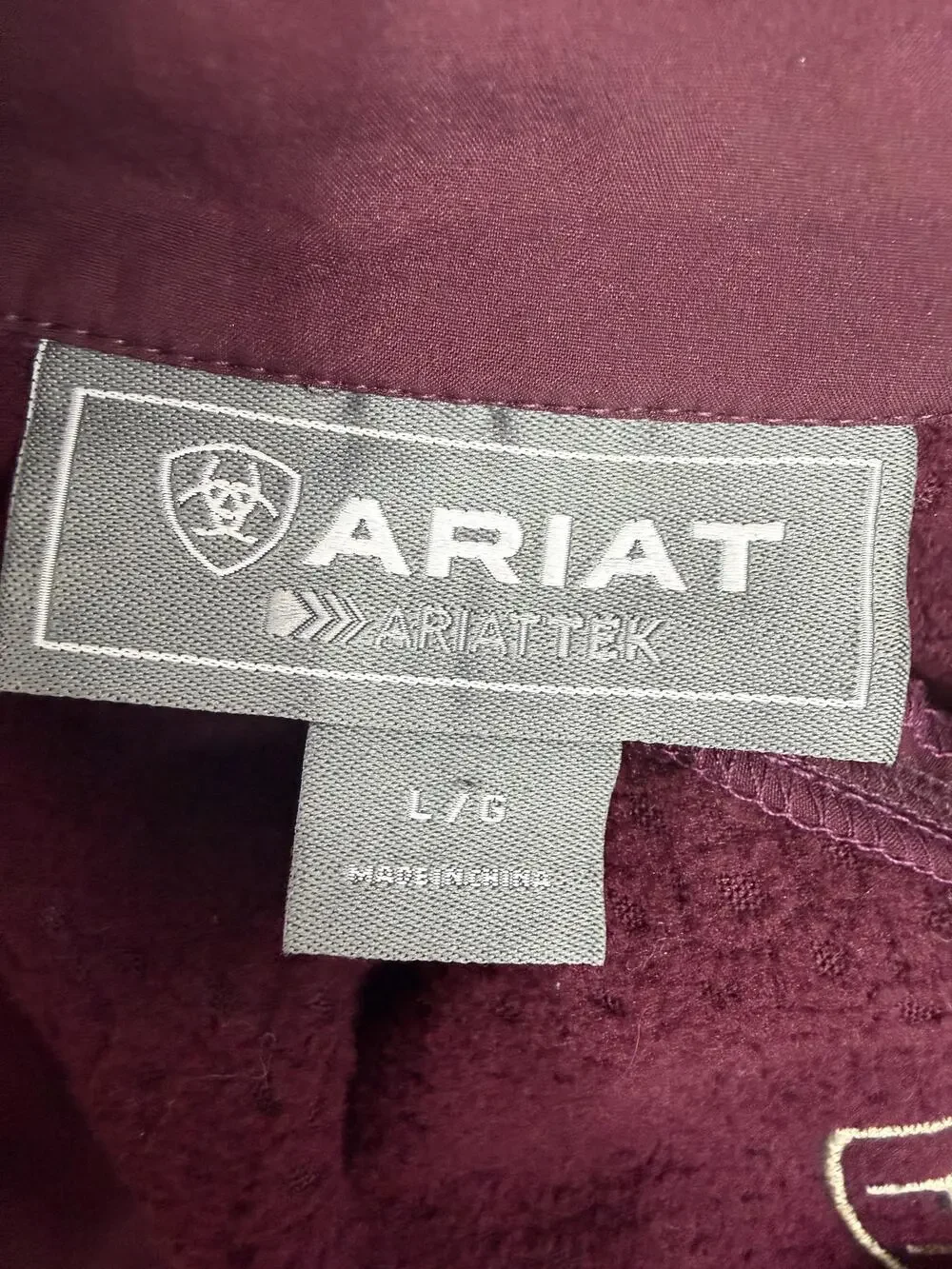 Ariat Jacket Womens Large Red AriatTEK Softshell Full Zip Riding Outdoor